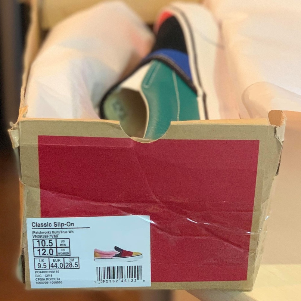 Vans Classic Slip On Patchwork Men's Skate Shoes - Picture 6 of 8